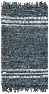 Safavieh Vintage Leather 3'-0" x 5'-0" Rug in Grey / Ivory