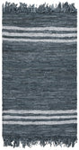 Safavieh Vintage Leather 3'-0" x 5'-0" Rug in Grey / Ivory