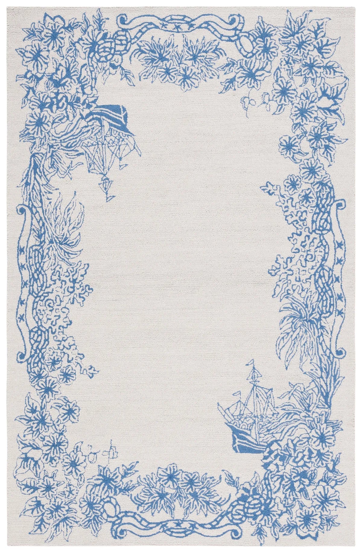 Safavieh Chelsea 4'-0" x 6'-0" Rug in Blue / Grey