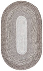 Safavieh Braided Fine Wool 3'-0" x 5'-0" Rug in Ivory / Brown