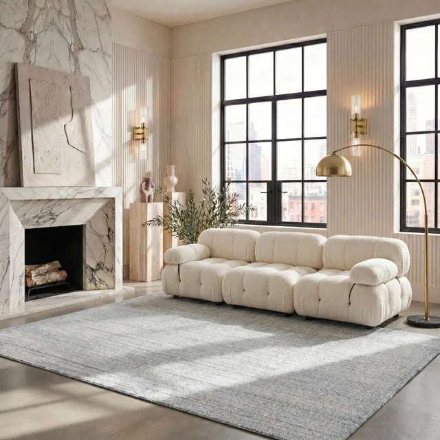 Safavieh Mirage 8'-0" x 10'-0" Rug in Silver / Ivory