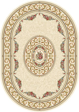 Dynamic Rugs Ancient Garden 57226 Ivory Rugs - Oval