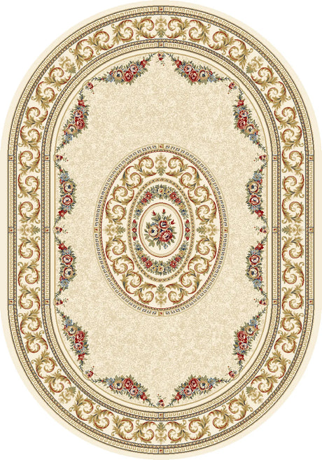 Dynamic Rugs Ancient Garden 57226 Ivory Rugs - Oval
