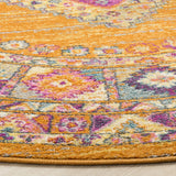 Safavieh Madison 5'-1" x 5'-1" Rug in Orange / Fuchsia