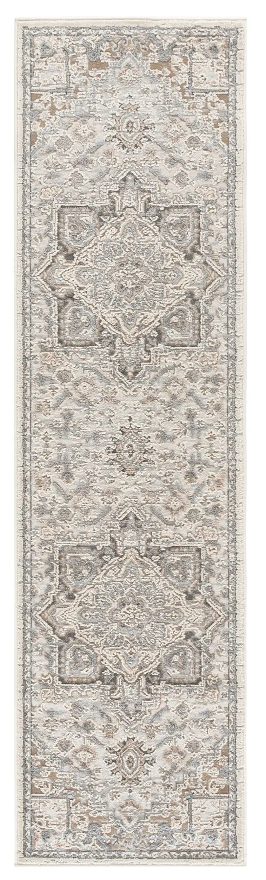 Safavieh Cameron 2'-2" x 8'-0" Rug in Grey / Ivory Beige