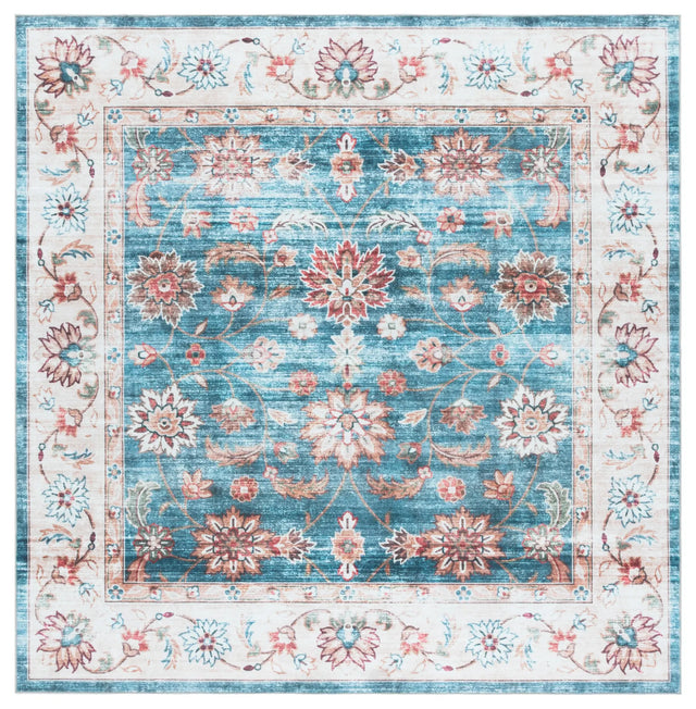 Safavieh Martha Stewart Washable 6'-0" x 6'-0" Rug in Green / Beige