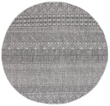 Safavieh Courtyard 5'-3" x 5'-3" Rug in Black / Grey