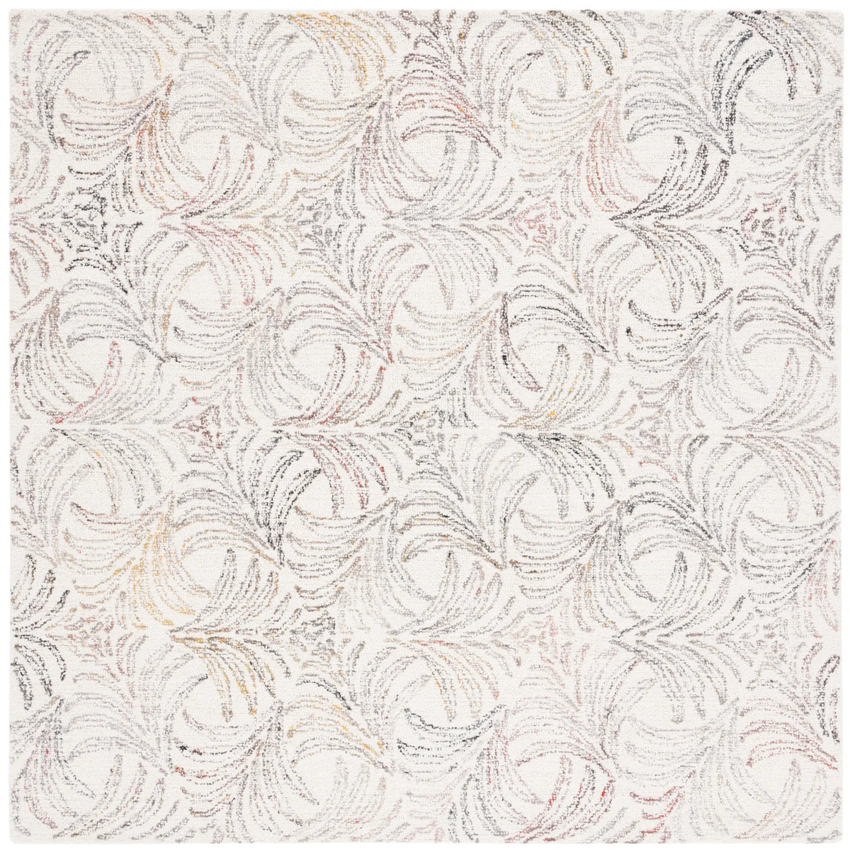 Safavieh Jardin 6'-0" x 6'-0" Rug in Ivory / Red