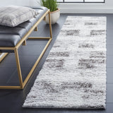 Safavieh Berber Shag 2'-3" x 8'-0" Rug in Grey / Light Grey