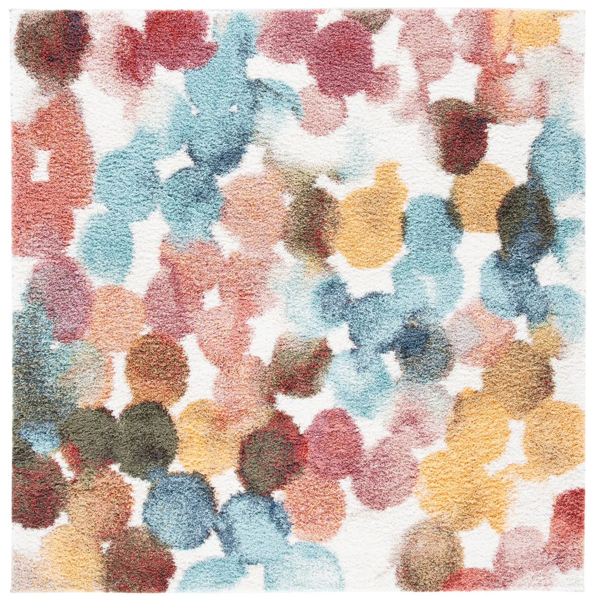 Safavieh Calista 6'-7" x 6'-7" Rug in Red / Blue