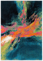 Safavieh Galaxy 4'-0" x 6'-0" Rug in Blue / Orange