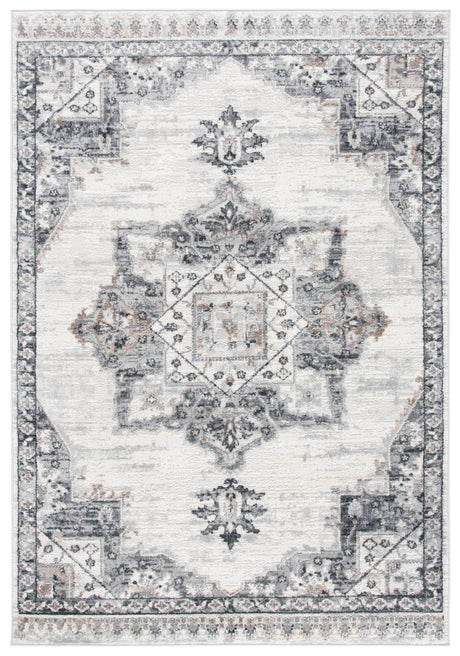 Safavieh Shivan 100 4'-0" x 6'-0" Rug in Ivory / Grey