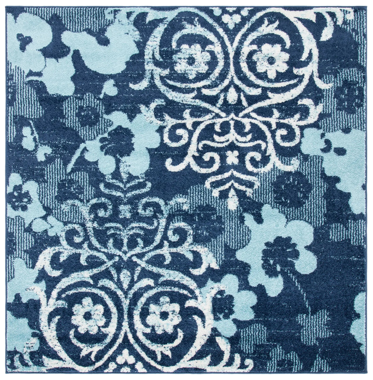 Safavieh Adirondack 6'-7" x 6'-7" Rug in Navy / Aqua