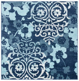 Safavieh Adirondack 6'-7" x 6'-7" Rug in Navy / Aqua