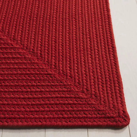 Safavieh Braided 4'-0" x 6'-0" Rug in Rust