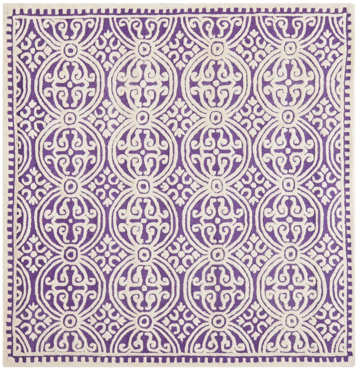 Safavieh Cambridge 6'-0" x 6'-0" Rug in Purple / Ivory