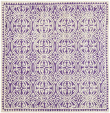 Safavieh Cambridge 6'-0" x 6'-0" Rug in Purple / Ivory