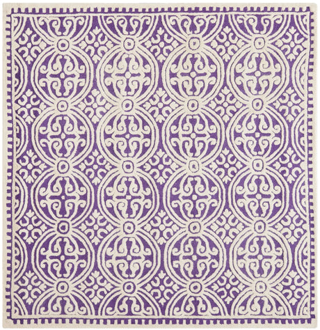 Safavieh Cambridge 6'-0" x 6'-0" Rug in Purple / Ivory
