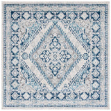 Safavieh Tulum 6'-7" x 6'-7" Rug in Ivory / Blue