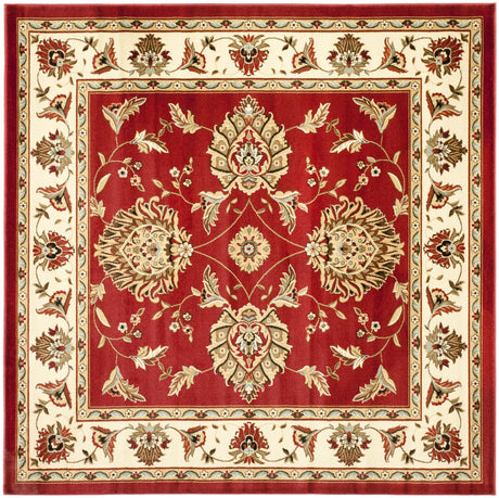 Safavieh Lyndhurst 6'-7" x 6'-7" Rug in Red / Ivory