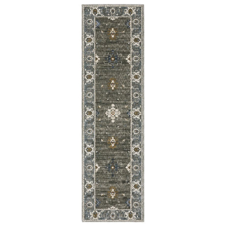 Oriental Weavers Sphinx Ellington Ell09 Grey/ Blue Rug - runner