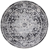 Safavieh Madison 6'-7" x 6'-7" Rug in Black / Grey