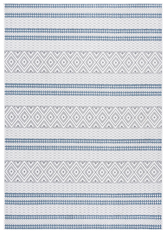Safavieh Veranda 4'-0" x 6'-0" Rug in Ivory / Blue Grey