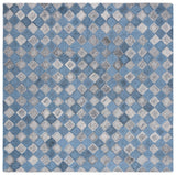 Safavieh Abstract 7'-0" x 7'-0" Rug in Grey / Blue