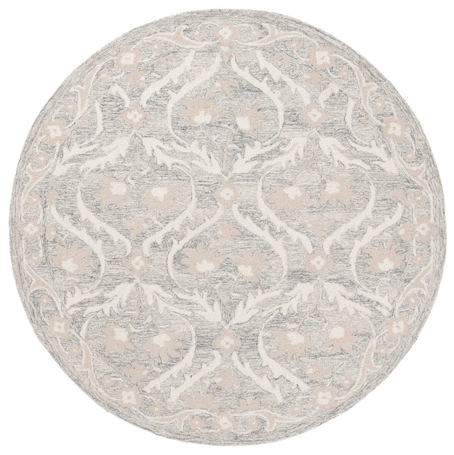 Safavieh Blossom 6'-0" x 6'-0" Rug in Grey / Ivory