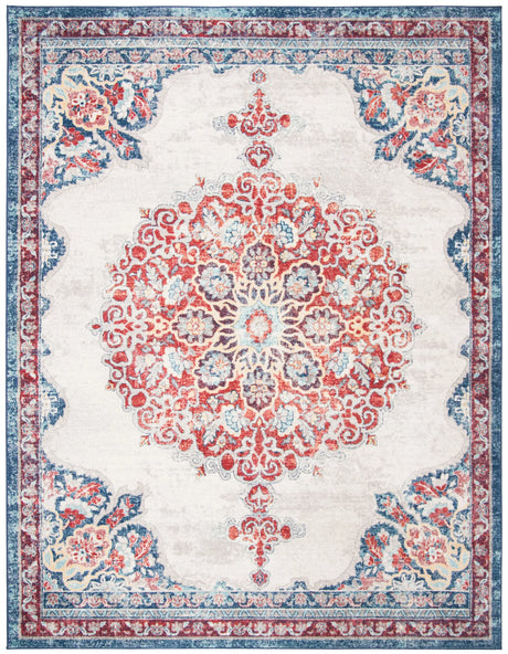 Safavieh Brentwood 10'-0" x 13'-0" Rug in Ivory / Red