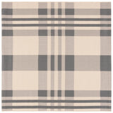 Safavieh Courtyard 6'-7" x 6'-7" Rug in Grey / Bone