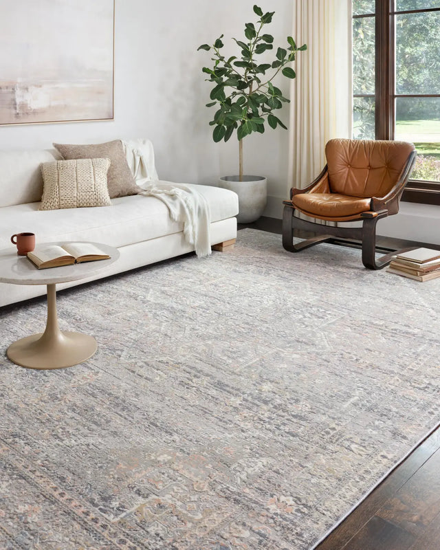 Loloi Lucia Luc-01 Grey / Sunset Rugs - room scene 2