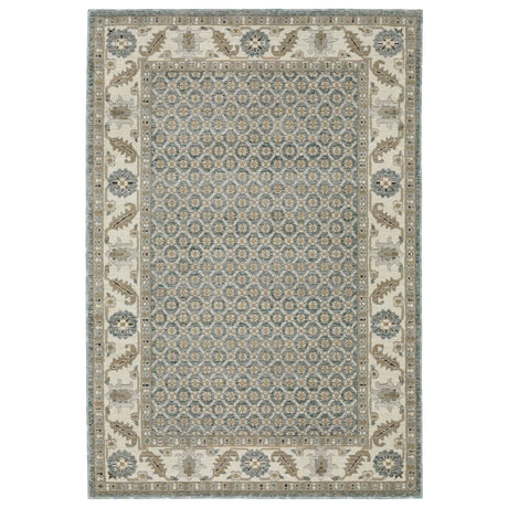 Oriental Weavers Sphinx Andorra 2429A Blue/Ivory Rugs - main flat