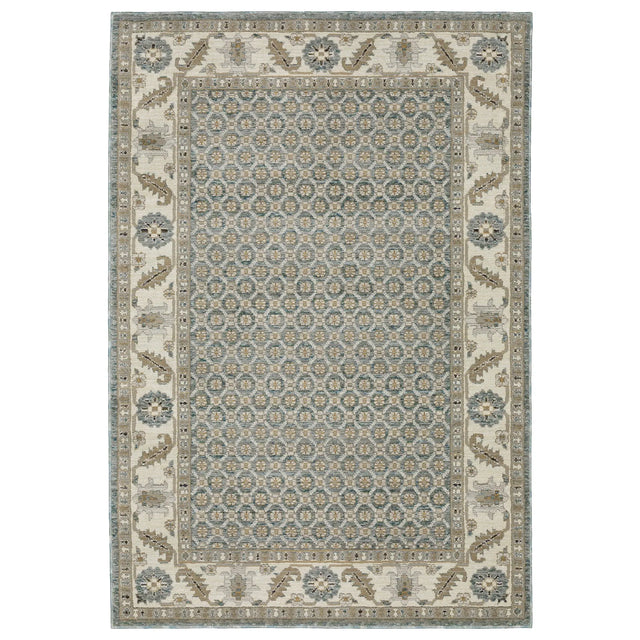 Oriental Weavers Sphinx Andorra 2429A Blue/Ivory Rugs - main flat