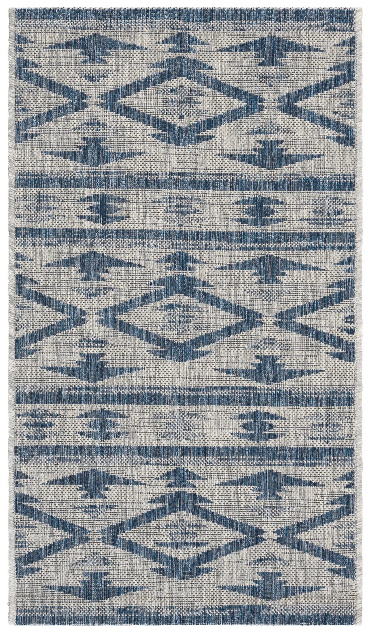 Safavieh Courtyard 2'-0" x 3'-7" Rug in Grey / Navy