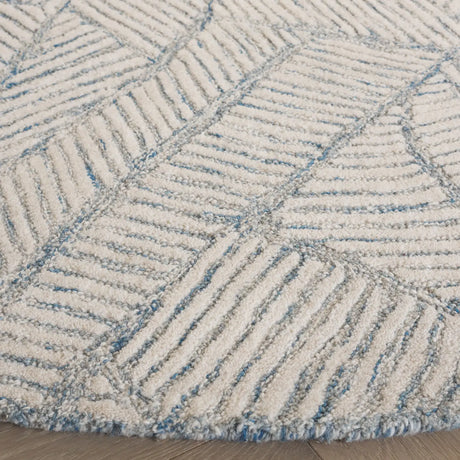 Safavieh Ebony 6'-0" x 6'-0" Rug in Blue / Ivory