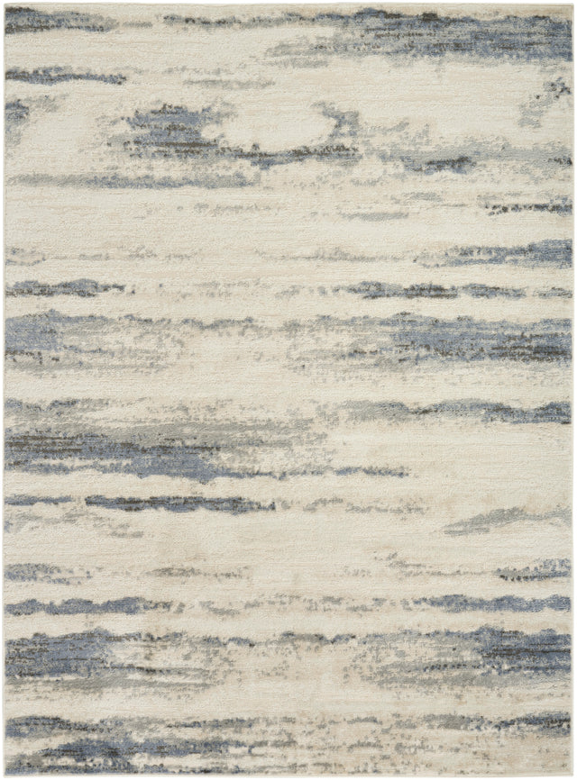 Nourison Serenity Home SRH12 Blue Multicolor Contemporary Area Rugs