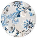 Safavieh Cabana 5'-3" x 5'-3" Rug in Grey / Blue
