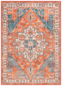 Safavieh Journey 4'-4" x 6'-4" Rug in Rust / Blue Ivory