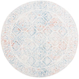 Safavieh Tulum 5'-0" x 5'-0" Rug in Ivory / Terracotta