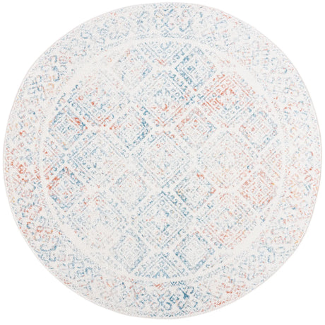 Safavieh Tulum 5'-0" x 5'-0" Rug in Ivory / Terracotta