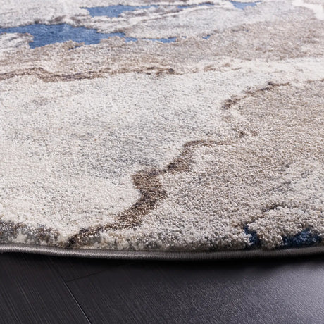 Safavieh Cyrus Shag 6'-7" x 6'-7" Rug in Blue / Beige