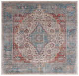 Safavieh Victoria 6'-7" x 6'-7" Rug in Navy / Ivory
