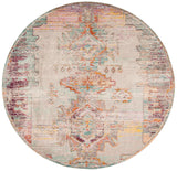 Safavieh Crystal 5'-0" x 5'-0" Rug in Light Grey / Purple