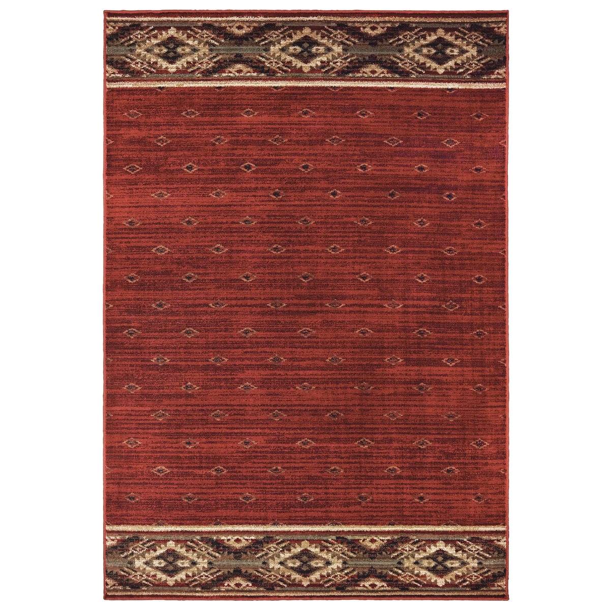 Oriental Weavers Sphinx Woodlands 9652C Red / Gold Rugs - main flat