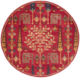 Safavieh Heritage 6'-0" x 6'-0" Rug in Red / Multi