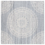 Safavieh Ebony 6'-0" x 6'-0" Rug in Grey / Ivory