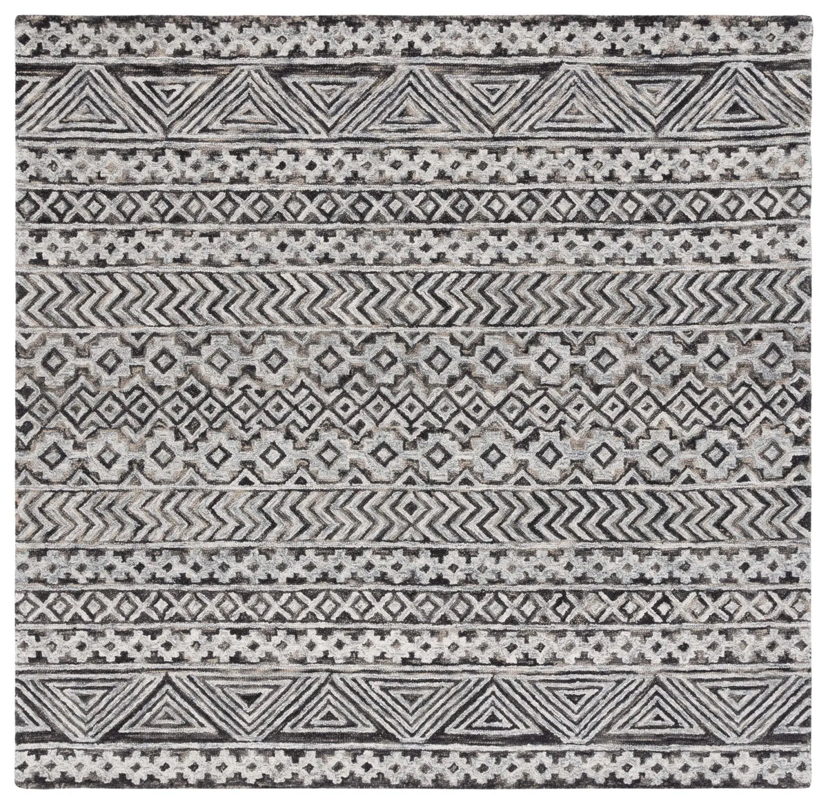 Safavieh Abstract 6'-0" x 6'-0" Rug in Grey / Brown