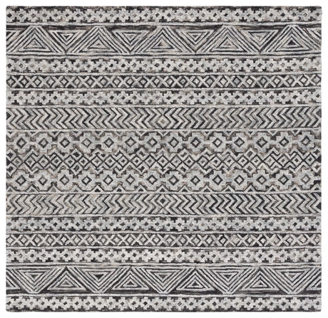 Safavieh Abstract 6'-0" x 6'-0" Rug in Grey / Brown