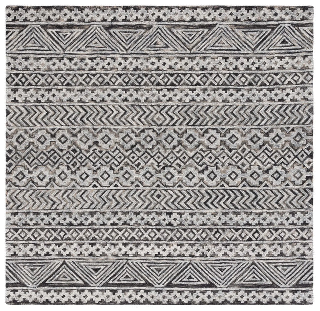 Safavieh Abstract 6'-0" x 6'-0" Rug in Grey / Brown